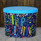 Happy Birthday 2 Gal Popcorn Tin